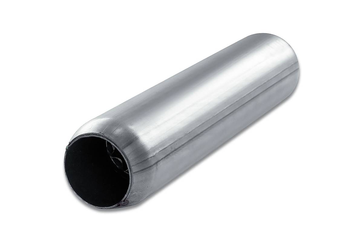 4" Blank Round Body Muffler — 3" Center In / 3" Center Out