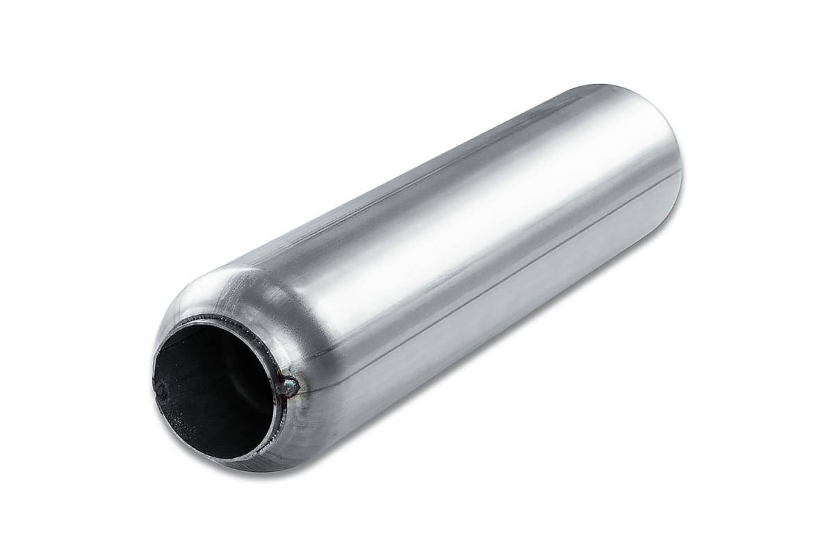 2.5" In / 2.5" Out — 18" Body 4" Round